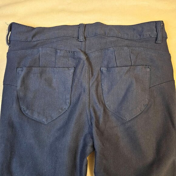 Juniors Slim Fit Navy Blue Pants By Hot Kiss Stretchy Denim Size 5 Casual - Picture 7 of 14